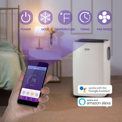 Emerson Quiet Kool SMART Portable Air Conditioner with Remote, Wi-Fi Enabled (EAPC8RSD1)