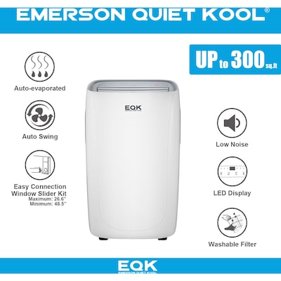 Emerson Quiet Kool SMART Portable Air Conditioner with Remote, Wi-Fi Enabled (EAPC8RSD1)