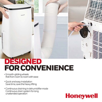 Honeywell 12,000 BTU Portable Air Conditioner Dehumidifier & Fan (HJ2CESWK8)