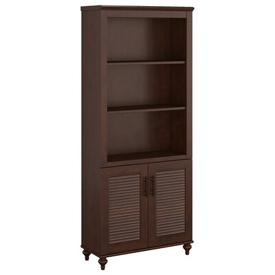 Office By Kathy Ireland Volcano Volcano Dusk Bookcase With Doors