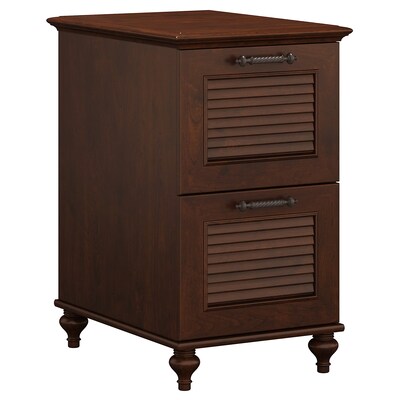 Office by kathy ireland® Volcano Dusk 2 Drawer File Cabinet, Coastal Cherry (ALA009CC)