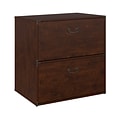 Bush Furniture Ironworks 2-Drawer Lateral File Cabinet, Letter/Legal Size, 30.12H x 30W x 20D, Coastal Cherry (KI50204-03)