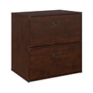 Office by kathy ireland® Ironworks Lateral File Cabinet, Coastal Cherry (KI50204-03)
