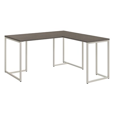 Office by kathy ireland® Method 60W L Shaped Desk with 30W Return, Cocoa (MTH004CO)