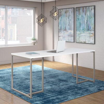 Bush Business Furniture Method 72"W Table Desk, White (KI70207K)