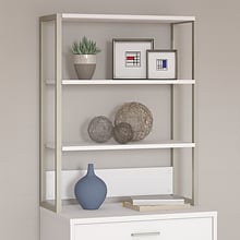 Bush Business Furniture Method Bookcase Hutch, White (KI70206)