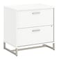 Bush Business Furniture Method 2 Drawer Lateral File Cabinet, White (KI70204SU)