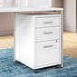 Office by kathy ireland® Method Collection 3-Drawer Mobile Lateral File Cabinet, Letter Size, Lockable, White (KI70203SU)
