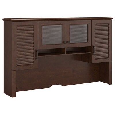 kathy ireland® Home by Bush Furniture Volcano Dusk 68W Hutch, Coastal Cherry (KI30326-03)