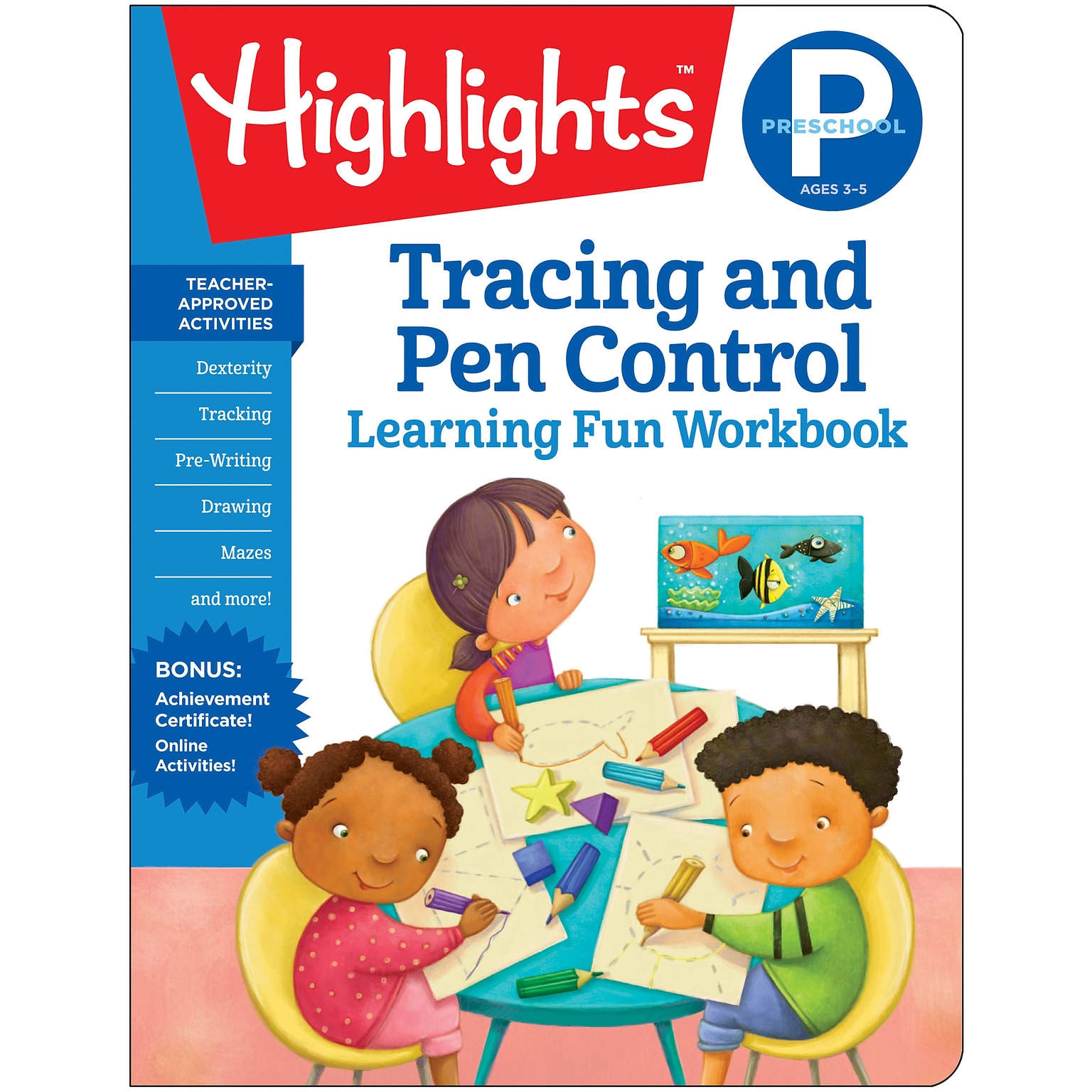 Highlights Learning Fun Workbooks, Preschool Tracing and Pen Control (HFC9781684372812)