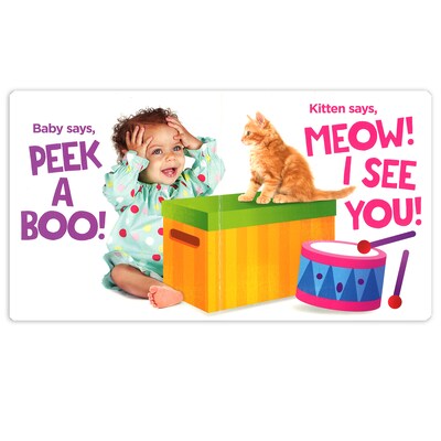 Highlights Who Says Peekaboo? Board Book with Baby Mirror (HFC9781684379132)