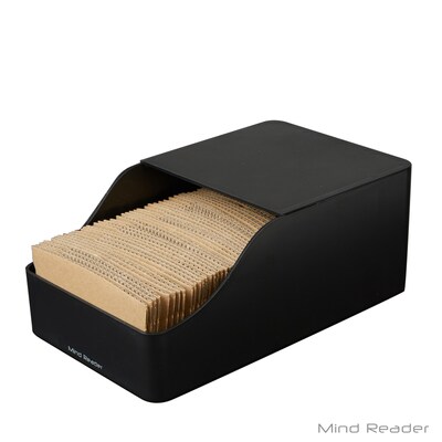 Mind Reader Plastic Coffee Cup Sleeve Dispenser, Black (SLED-BLK)