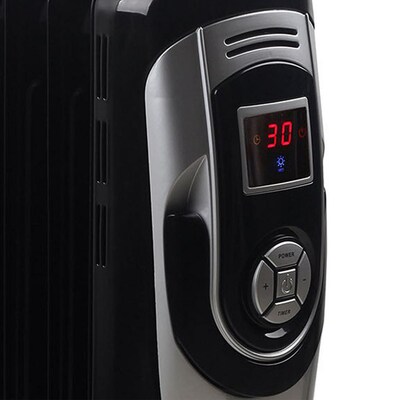 Optimus 1500 Watt 4710 BTU Portable Radiator Electric Heater, Black (936109383M)