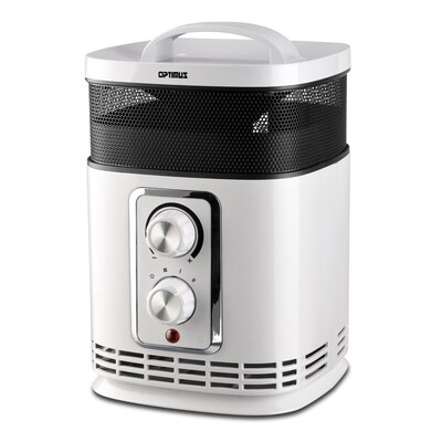 Optimus 1500 Watt 4710 BTU Portable Ceramic Electric Heater, White (936109270M)