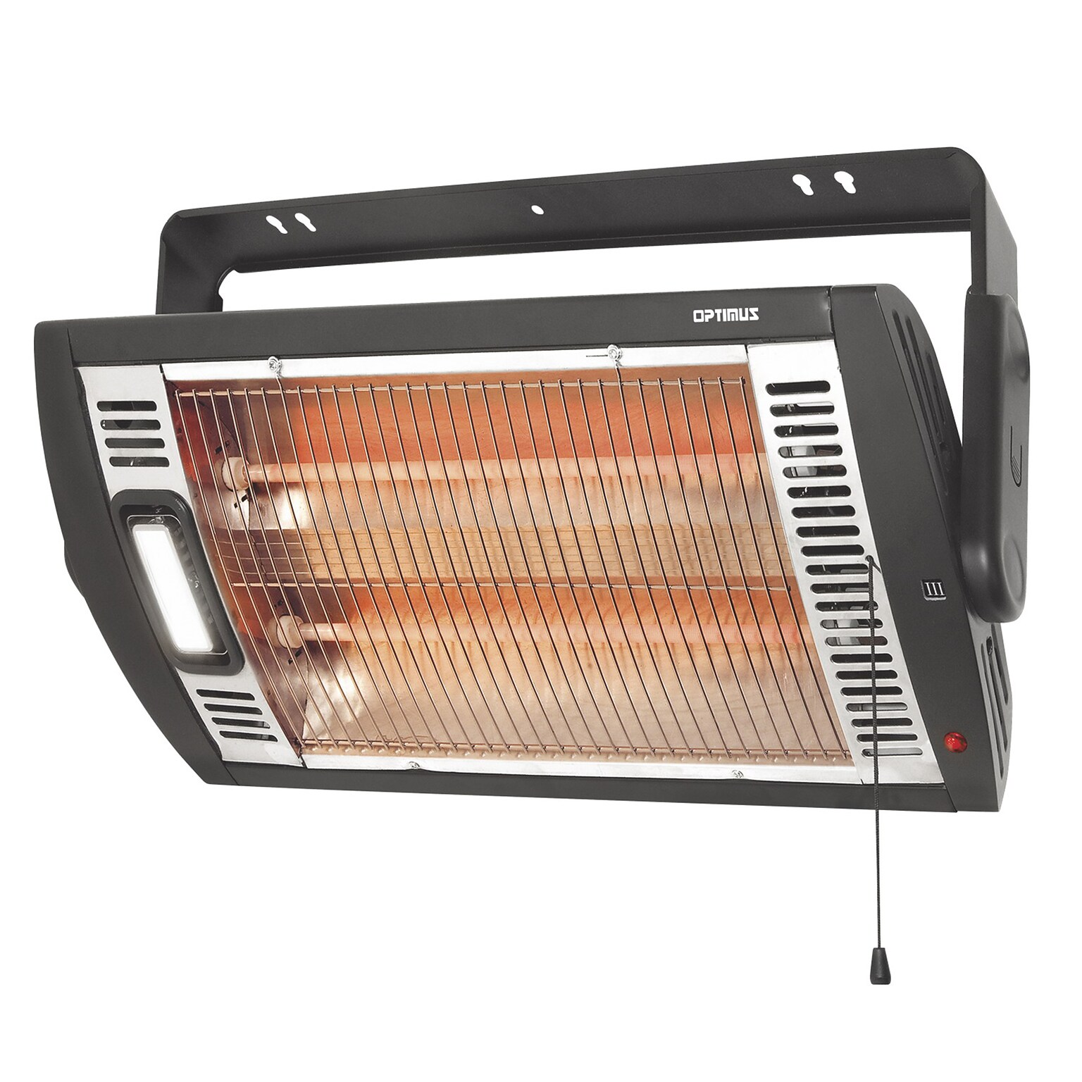 Optimus 1200 Watt 3768 BTU Portable Outdoor Infrared Electric Heater, Black (93678933M)