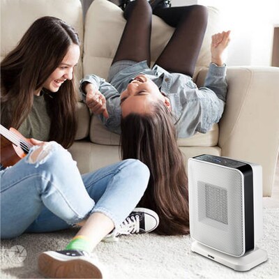 Optimus 1500 Watt 4710 BTU Portable Ceramic Electric Heater, White (936109271M)