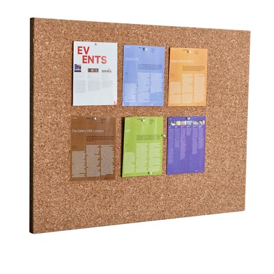 Iceberg Frameless 36"x46" Designer Cork Bulletin Board (35011)