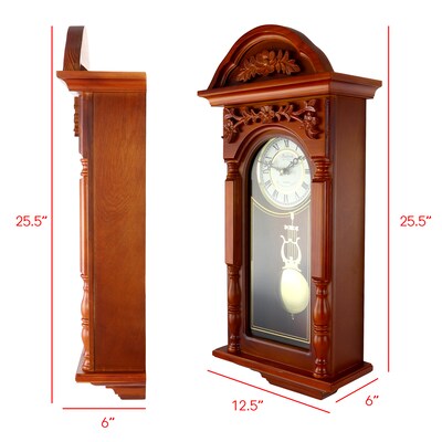 Bedford Clock Collection Wall Clock, Wood (93697154M)