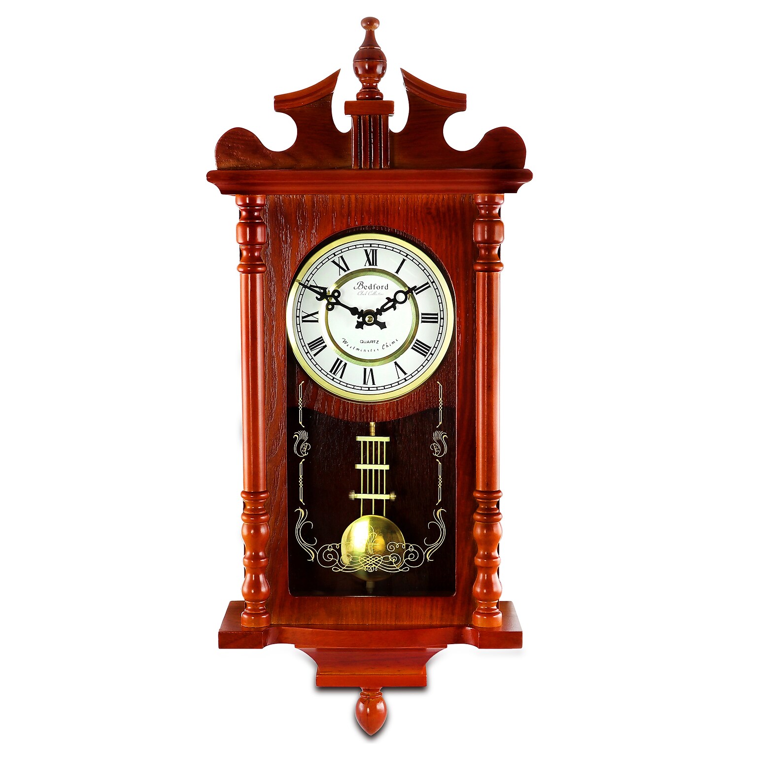 Bedford Clock Collection Wall Clock, Wood (93692707M)