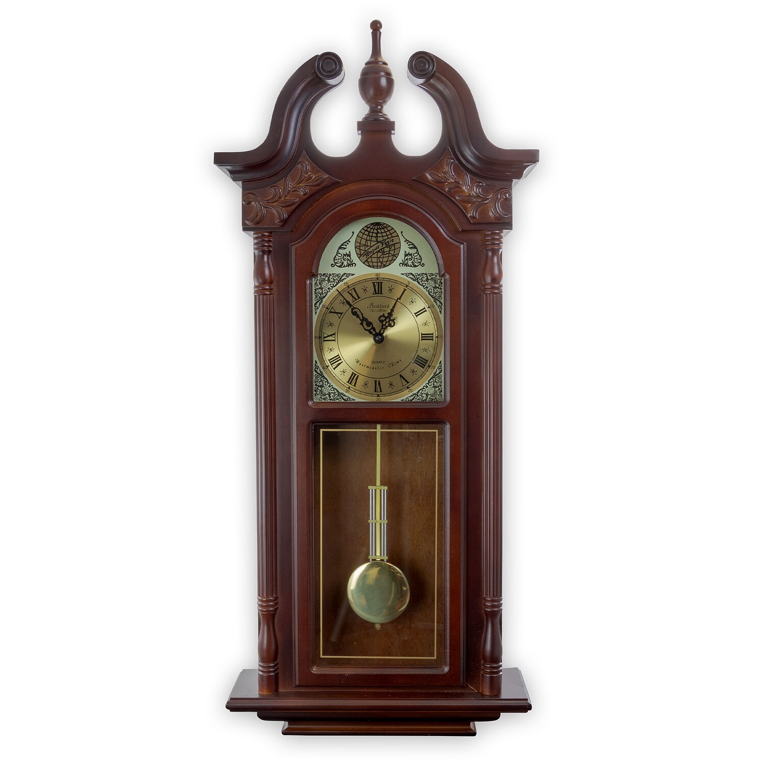 Bedford Clock Collection Wall Clock, Wood (93697093M)