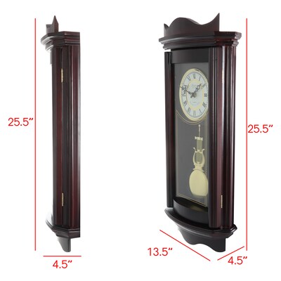 Bedford Clock Collection Wall Clock, Wood (93697695M)