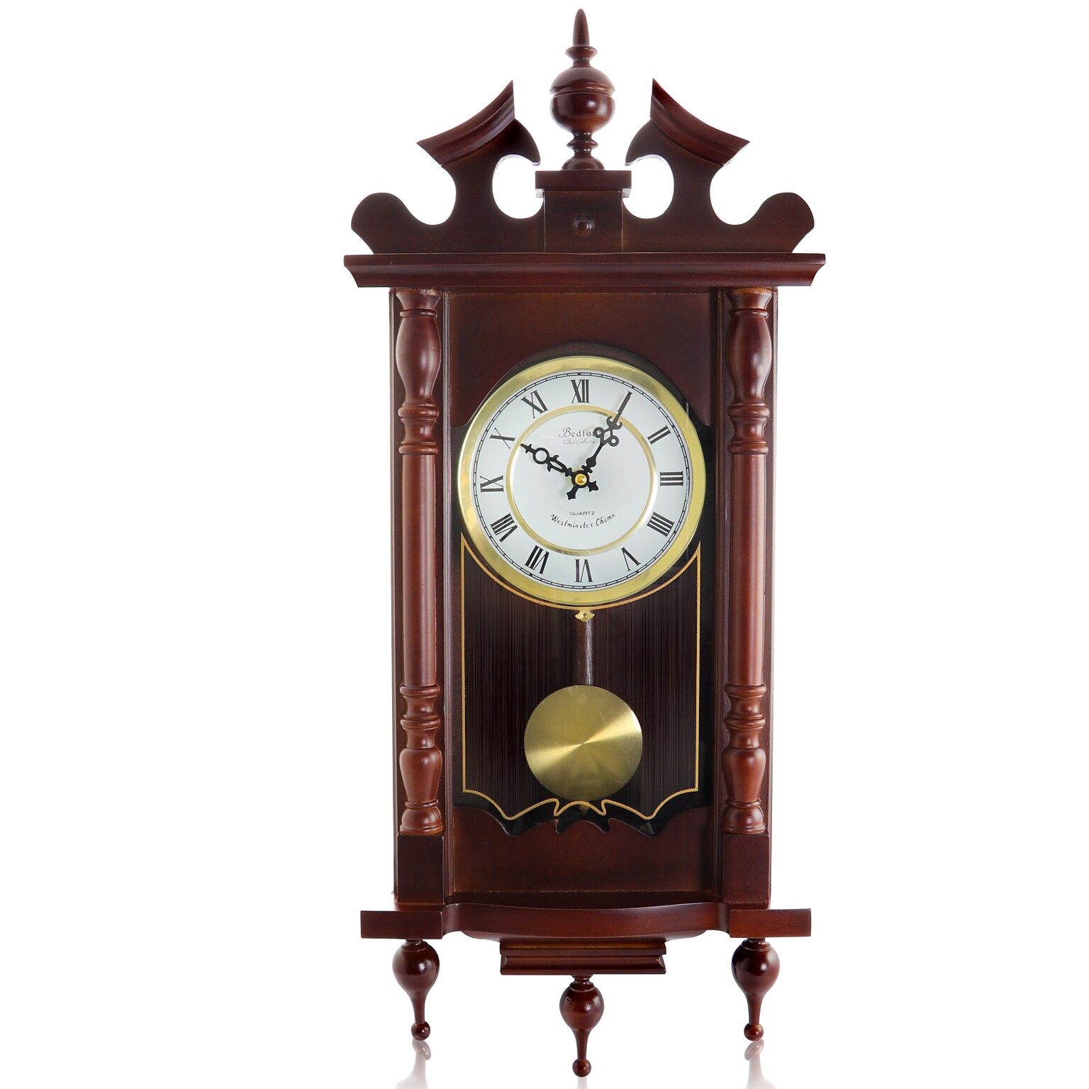 Bedford Clock Collection Wall Clock, Wood (93697088M)