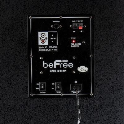 beFree Sound Wireless Bluetooth 10" Portable Party Speaker, Black (93697500M)