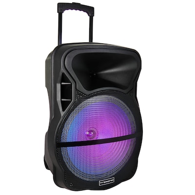 Trexonic Wireless Bluetooth 15" Portable Party Speaker, Black (93695833M)