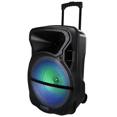 Trexonic Wireless Bluetooth 15" Portable Party Speaker, Black (93695833M)