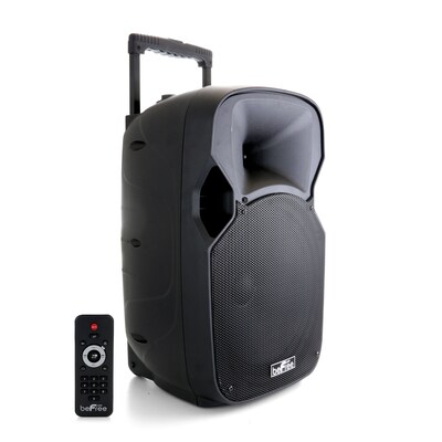 beFree Sound Wireless Bluetooth 12" Portable Party Speaker, Black (93692769M)