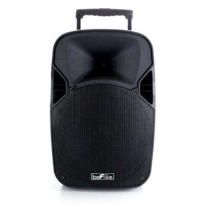 beFree Sound Wireless Bluetooth 12" Portable Party Speaker, Black (93692769M)