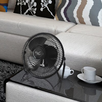 Vie Air 8” Desk/Floor Fan 3 Speed, Black (93696361M)