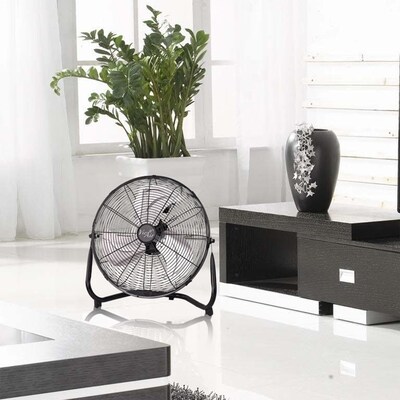 Vie Air 14” Industrial Floor Fan 3 Speed, Black (93696353M)