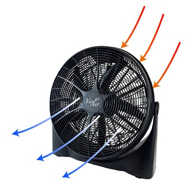 Vie Air 20” Floor Fan 3 Speed, Black (93696358M)