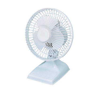 Optimus 6” Table Fan 2 Speed, White (93679742M)