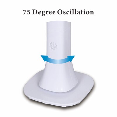 Optimus 48” Oscillating Pedestal Tower Fan 3 Speed, White (936105311M)