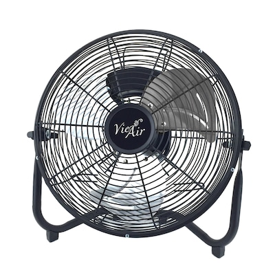 Vie Air 12”  Tilting Floor Fan 3 Speed, Black (93696352M)