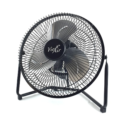 Vie Air 9” Floor Fan 3 Speed, Black (93696362M)