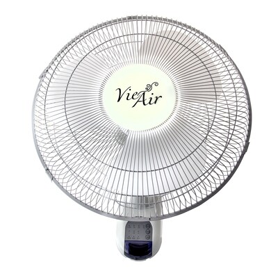 ViaAir 16” Oscillating Wall Fan 3 Speed, White (936109798M)