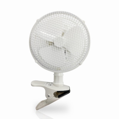 Optimus 7” Personal Clip On Fan 2 Speed, White (93678847M)