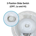 Optimus 7” Personal Clip On Fan 2 Speed, White (93678847M)