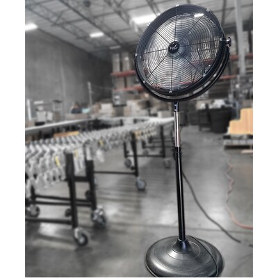 Vie Air 20" Pedestal Fan 3 Speed, Black (93696360M)