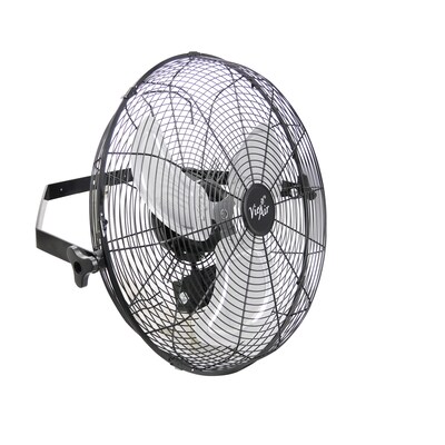 Vie Air 18” Oscillating Wall Fan 3 Speed, Black (936109799M)