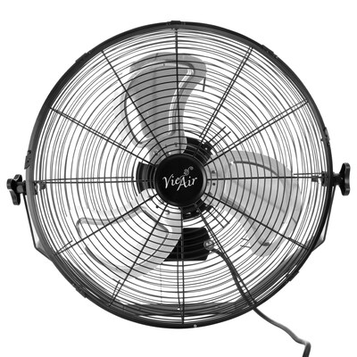 Vie Air 18” Oscillating Wall Fan 3 Speed, Black (936109799M)