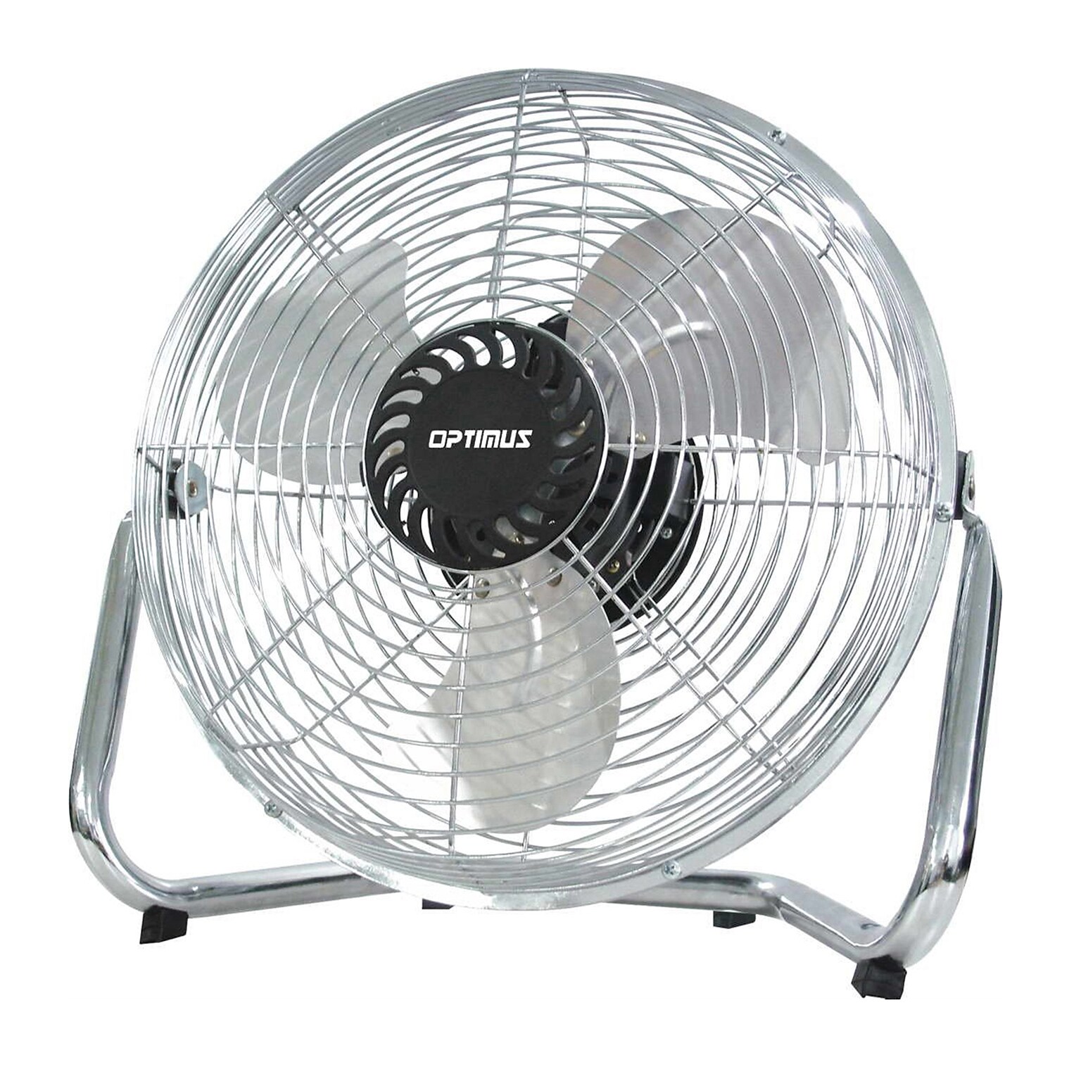 Optimus 9” Floor Fan 2 Speed, Silver (93678913M)