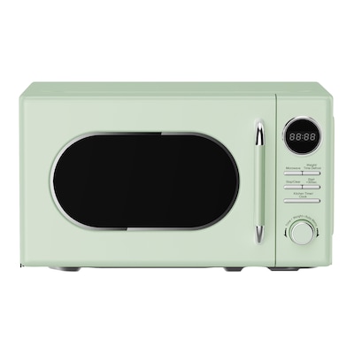 Magic Chef 0.7-Cu. Ft. 700W Retro Countertop Microwave, Green (MC77CMM)