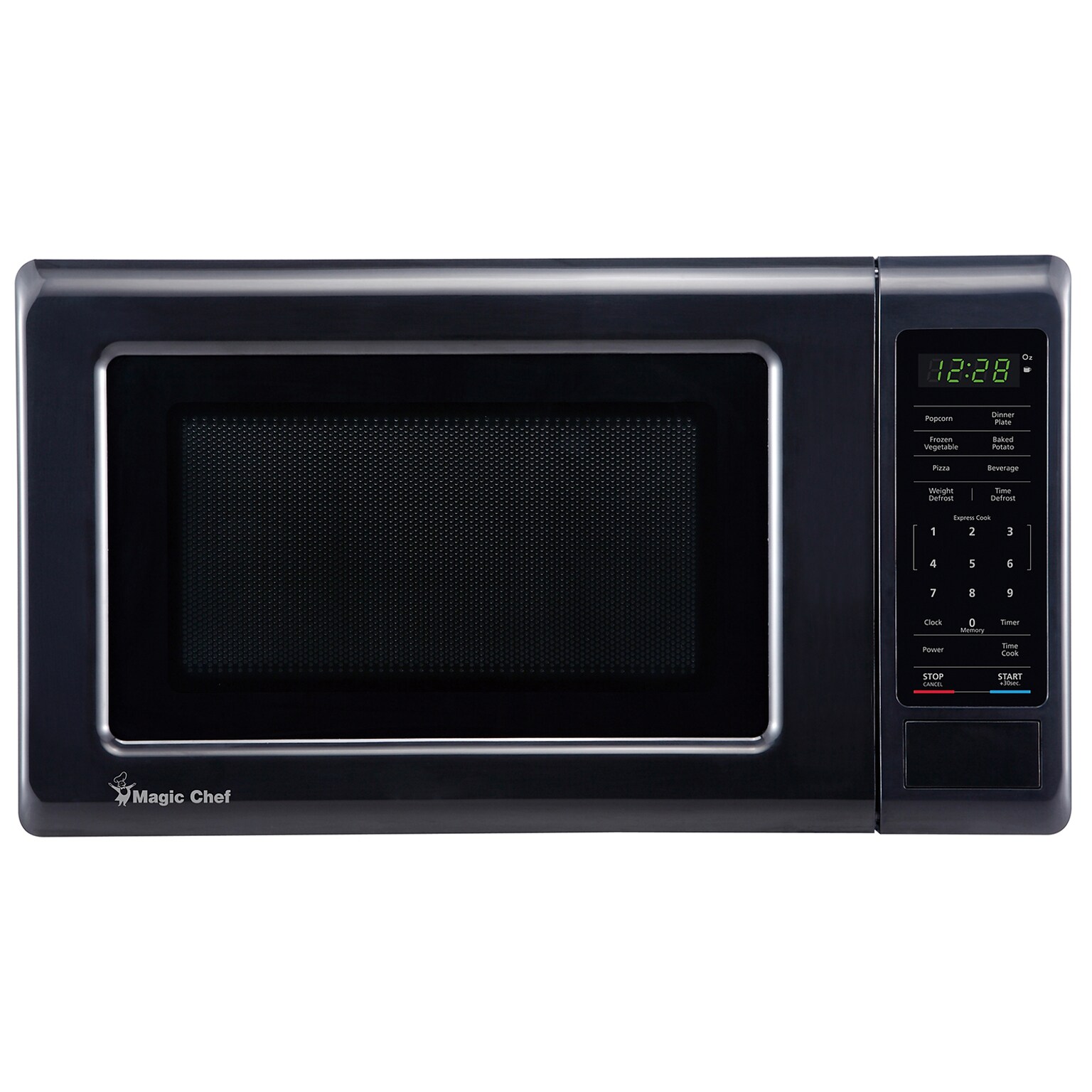 Magic Chef 0.7-Cu. Ft. 700W Countertop Digital Touch Microwave, Black (MC77MB)