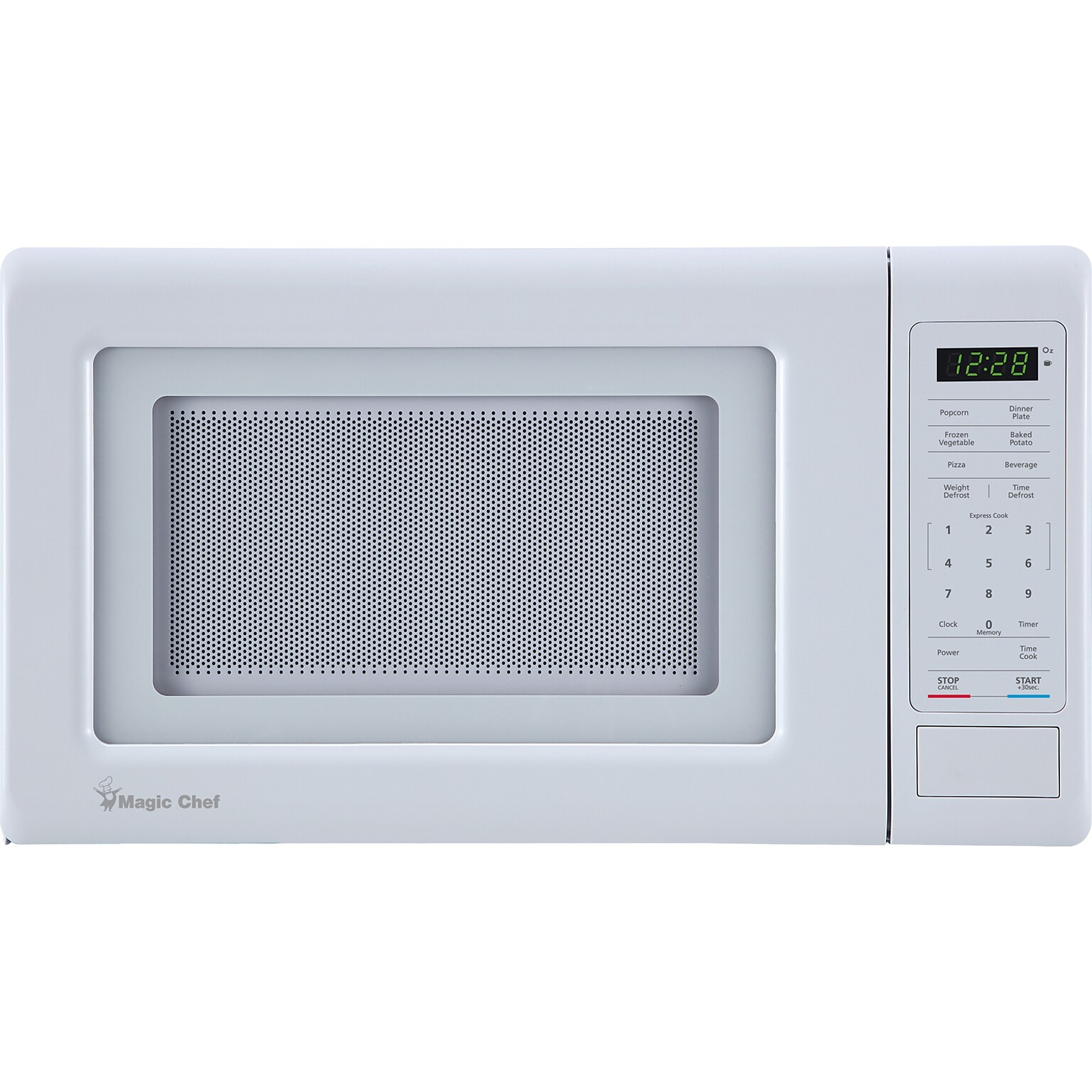 Magic Chef 0.7-Cu. Ft. 700W Countertop Digital Touch Microwave, White (MC77MW)
