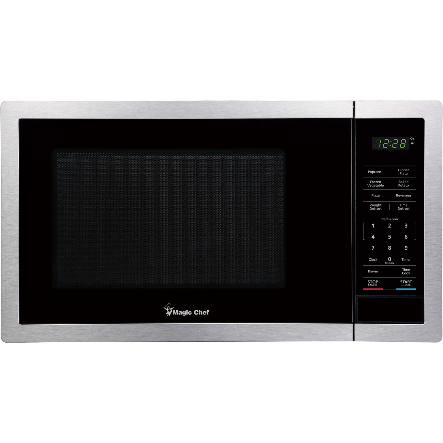 Magic Chef 0.9-Cu. Ft. 900W Countertop Digital Touch Microwave, Stainless Steel (MC99MST)