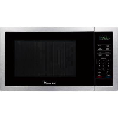 Magic Chef 0.9-Cu. Ft. 900W Countertop Digital Touch Microwave, Stainless Steel (MC99MST)